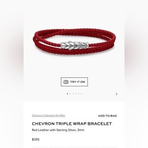 Authentic David Yurman Triple Wrap Bracelet